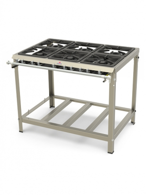 Pminox-603F – Fogao Inox 3 Queimadores Simples E 3 Queimadores Duplos Pminox-603F