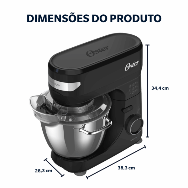 Batedeira Planetaria 4L Inox 750W 220V Oster - Imagem 2